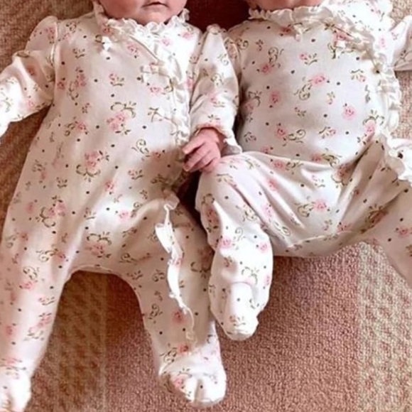 Little Me Floral Rose Onesie - Picture 2 of 6